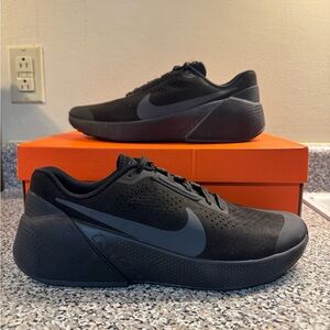 Nike Air Zoom TR 1 Triple Black Anthracite Men's DX9016-001 Lifting Shoes